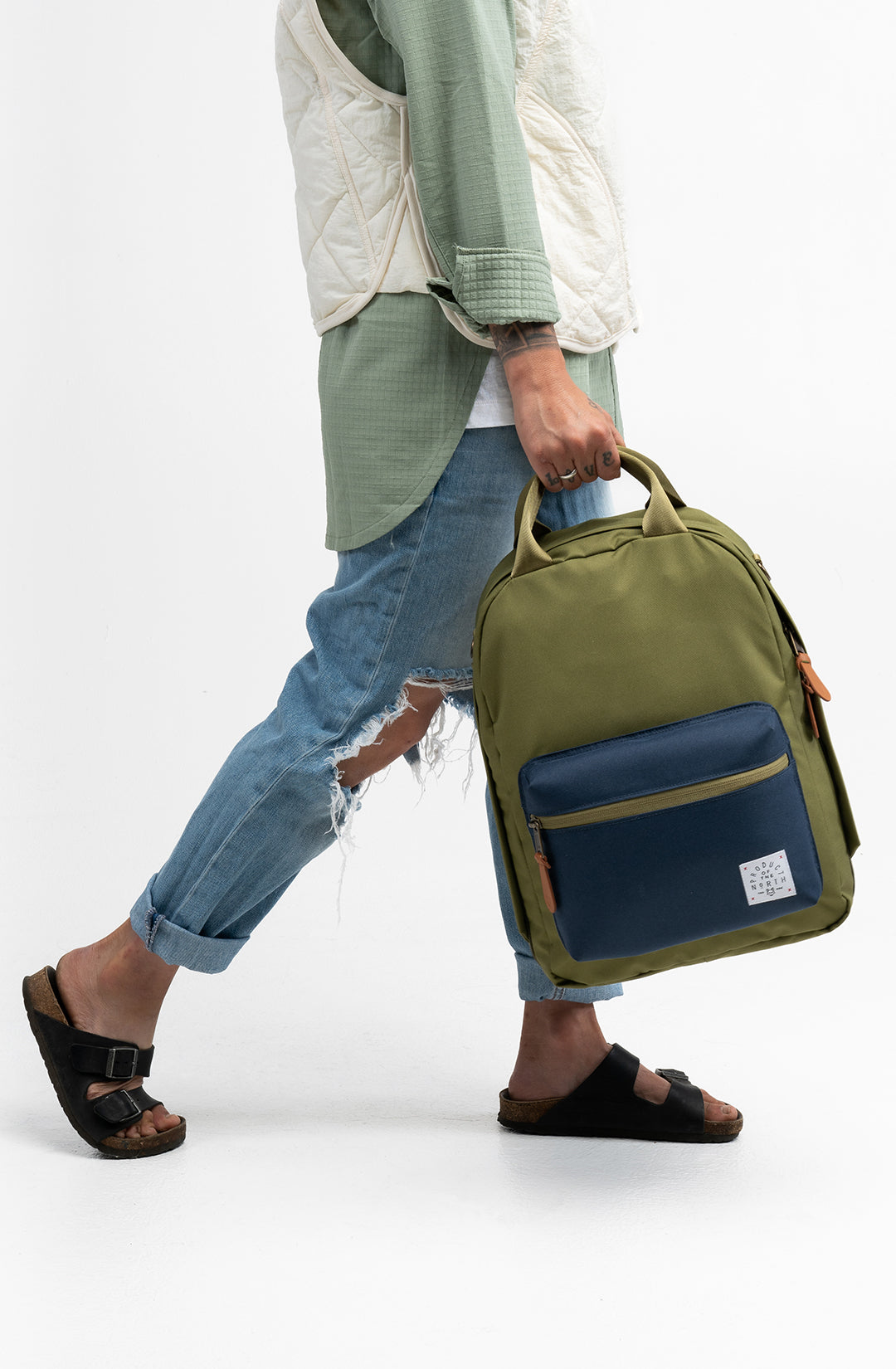 Pacific Pack Diaper Bag (Olive/Navy)